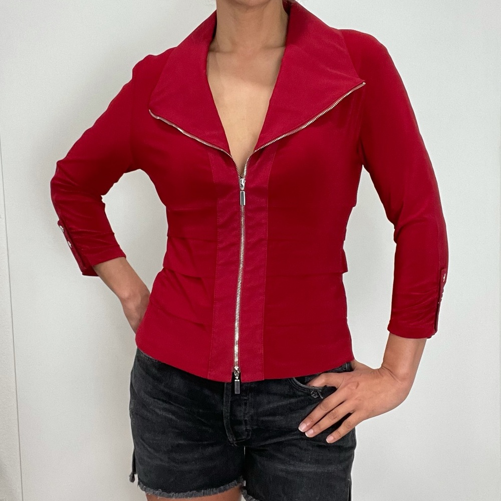 Joseph Ribkoff Zipper Top Jacket Size 4